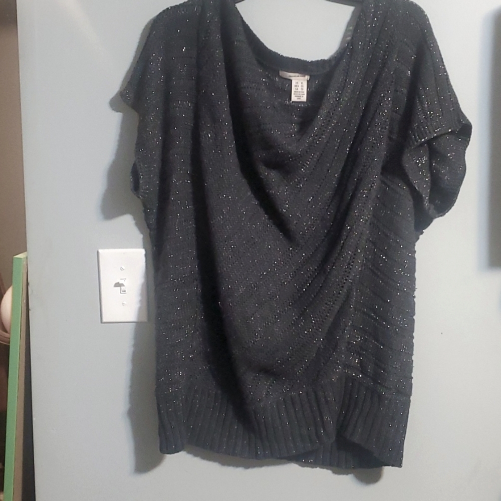 Black knit sweater